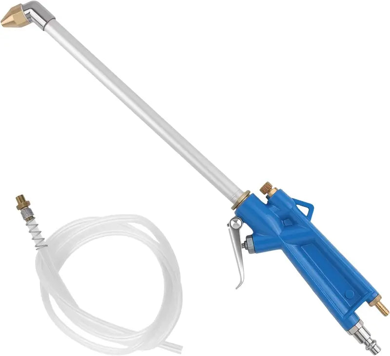 Air Blow Gun Pivoting 45-Degree Nozzle & Quick-Connect Hose