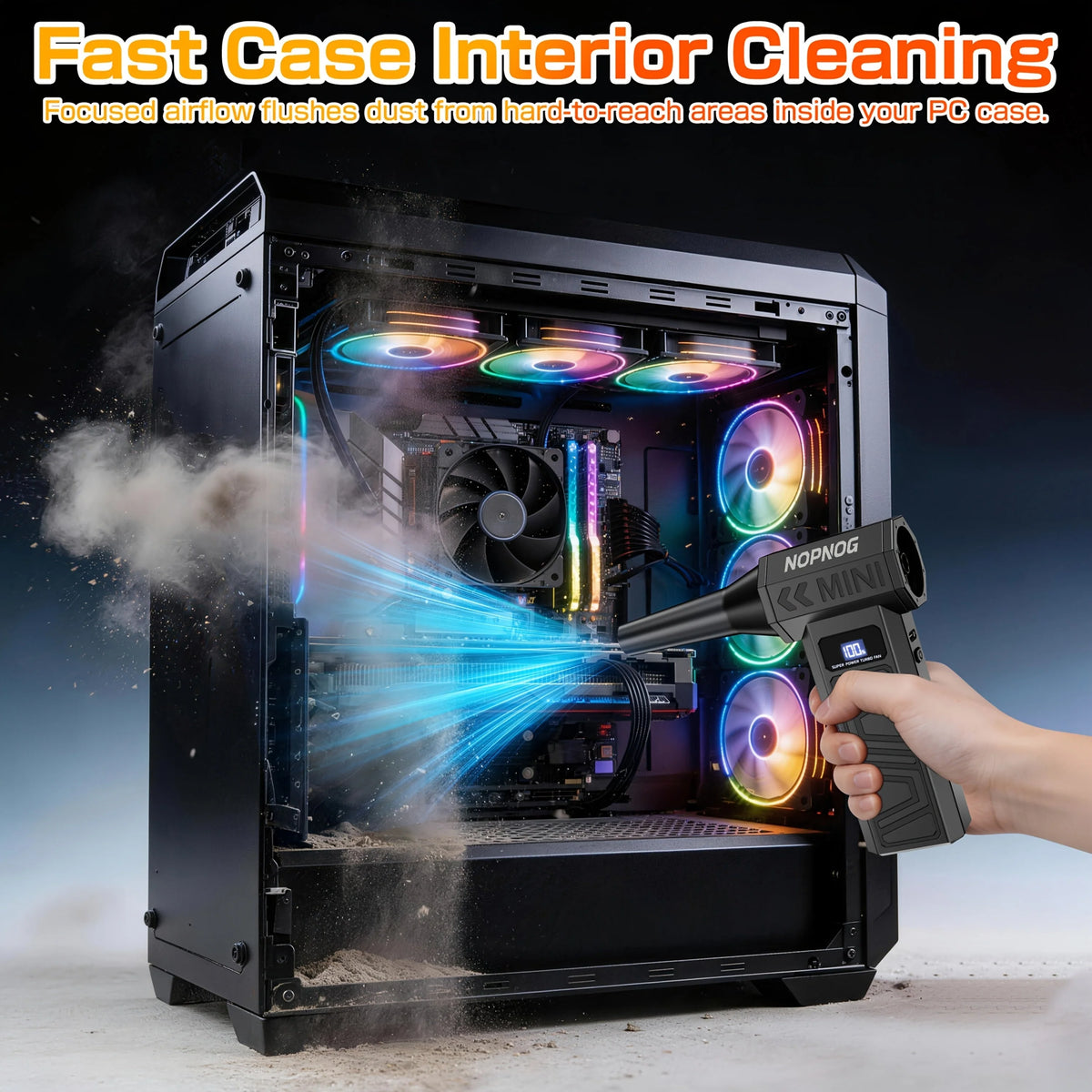 Air Blower & Vacuum 2-In-1 Brushless USB-C Rechargeable