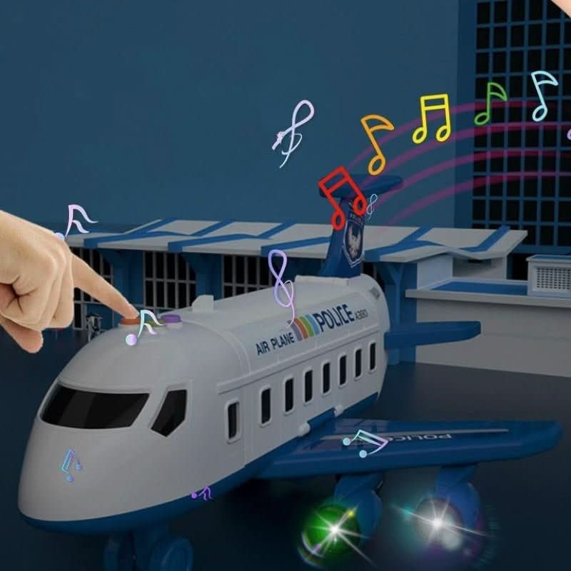 Airplane Toy Playset With 3 Vehicles