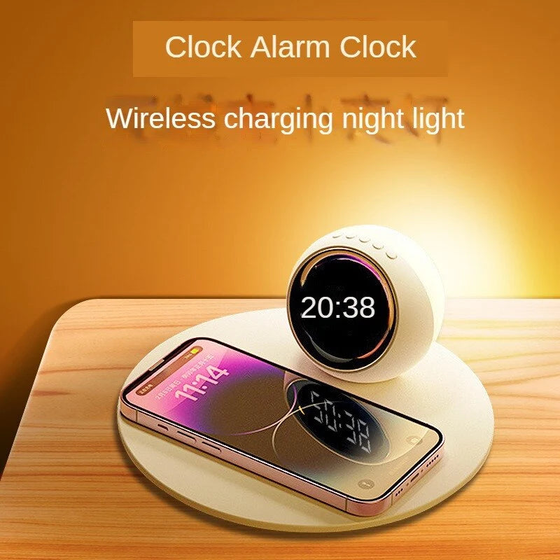 Alarm Clock Wireless Charging LED Light