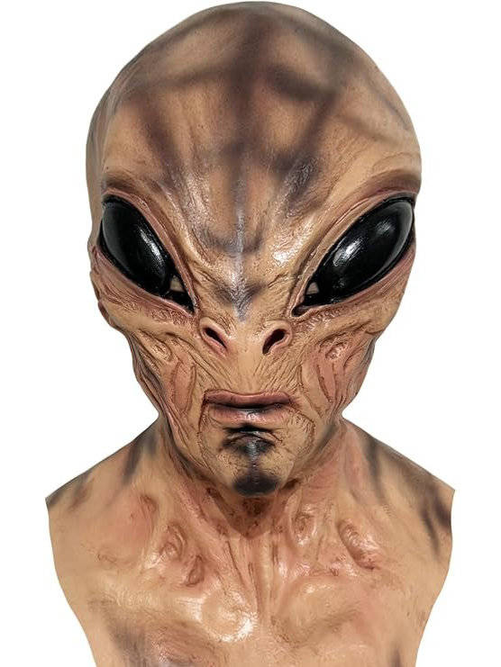 Alien Mask Full Head Latex Breathable