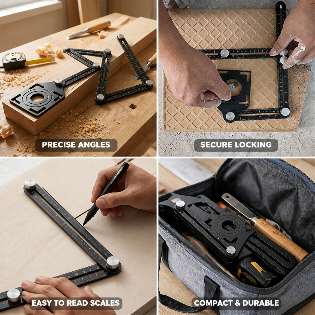 Aluminum Alloy Adjustable Locking Multi-Angle Layout Tool