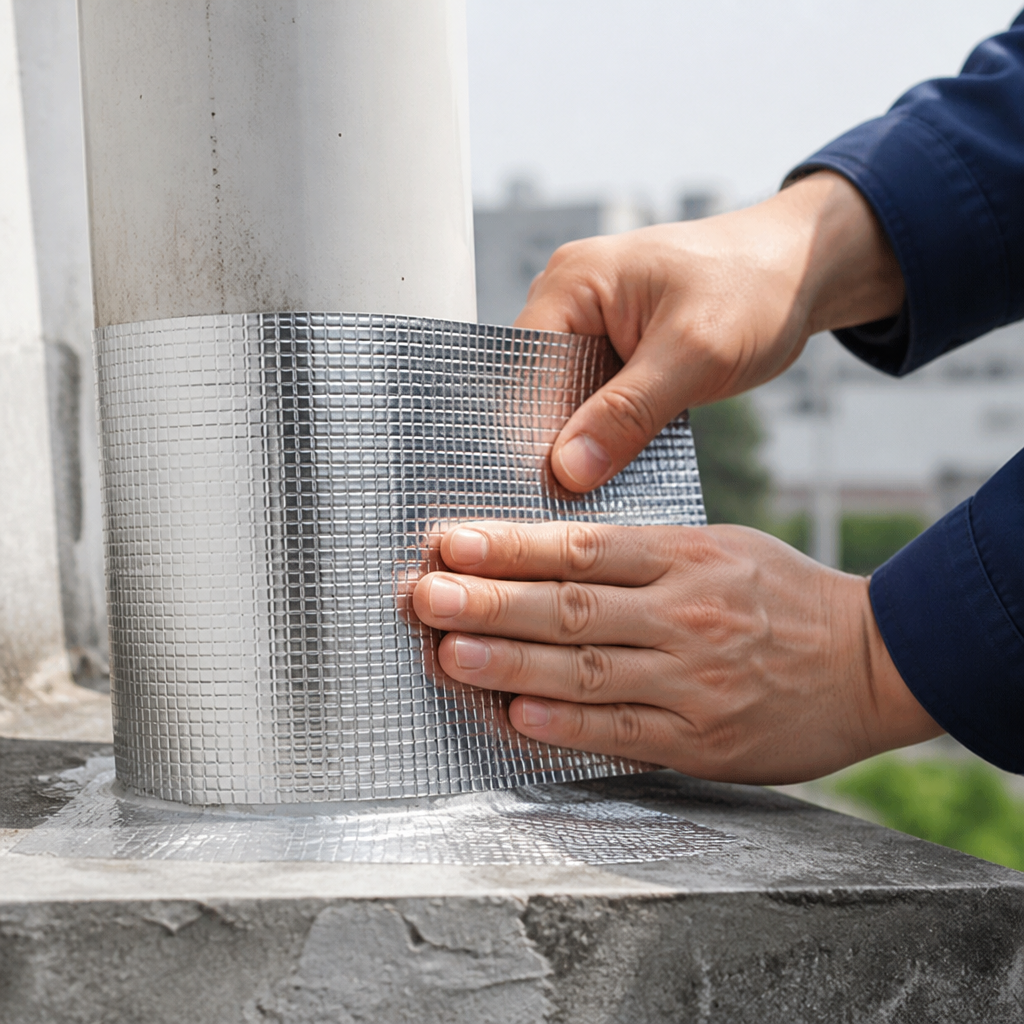 Aluminum-Faced Self-Adhesive Waterproof Repair Tape