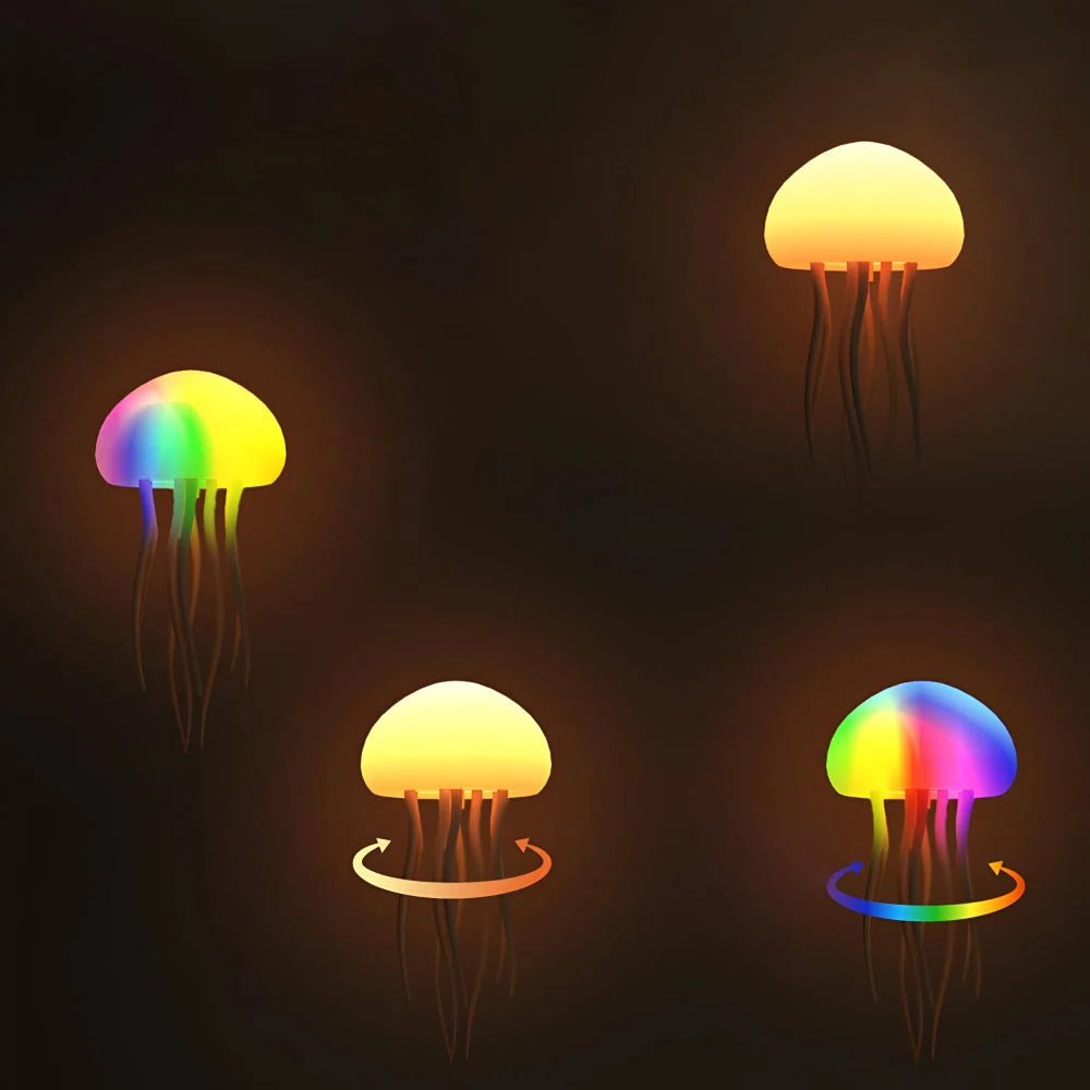 Ambient Mood Lamp Jellyfish-Style Silicone Tendrils USB & Battery