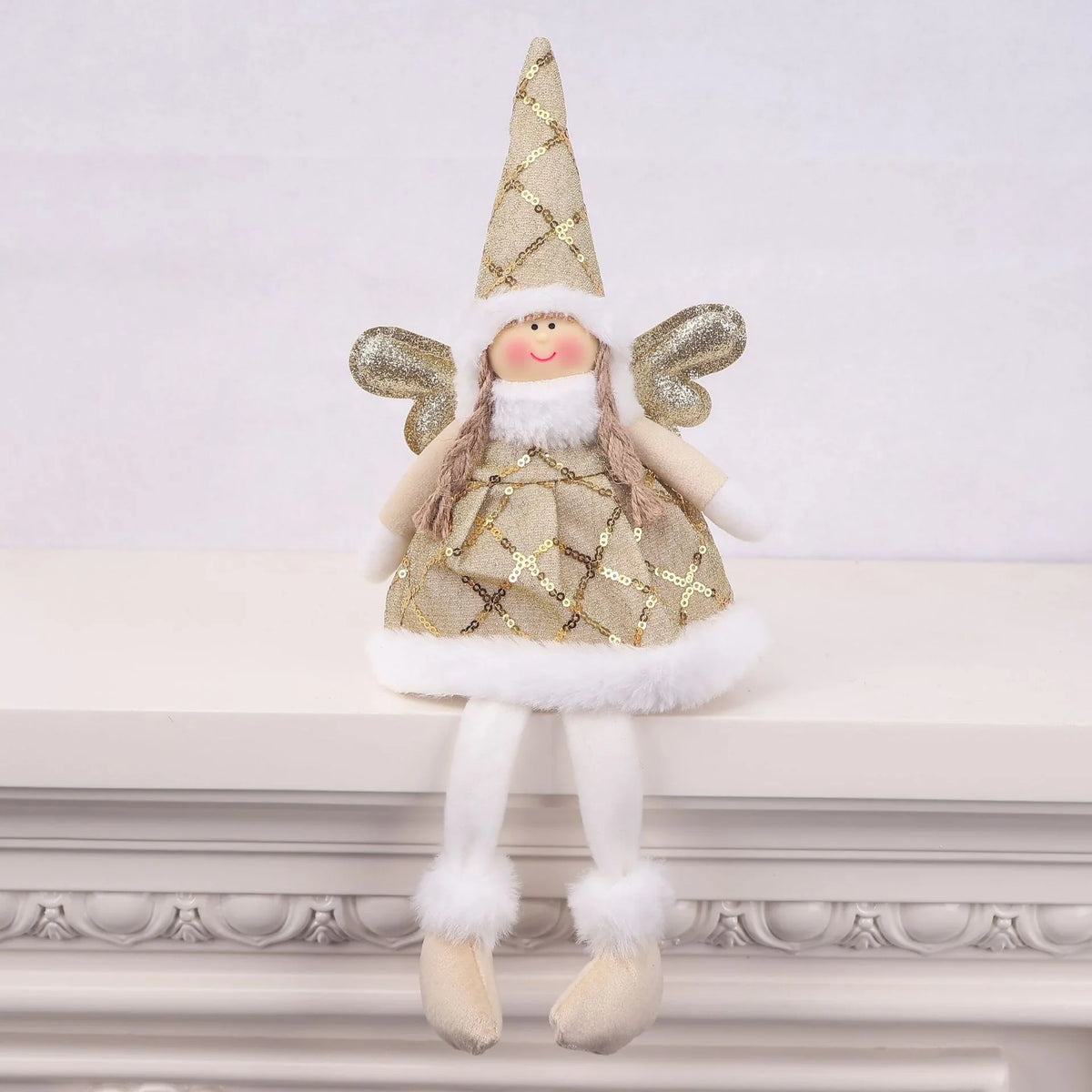 Angel Figurine Handmade Textile Tabletop Decor 6 Colors