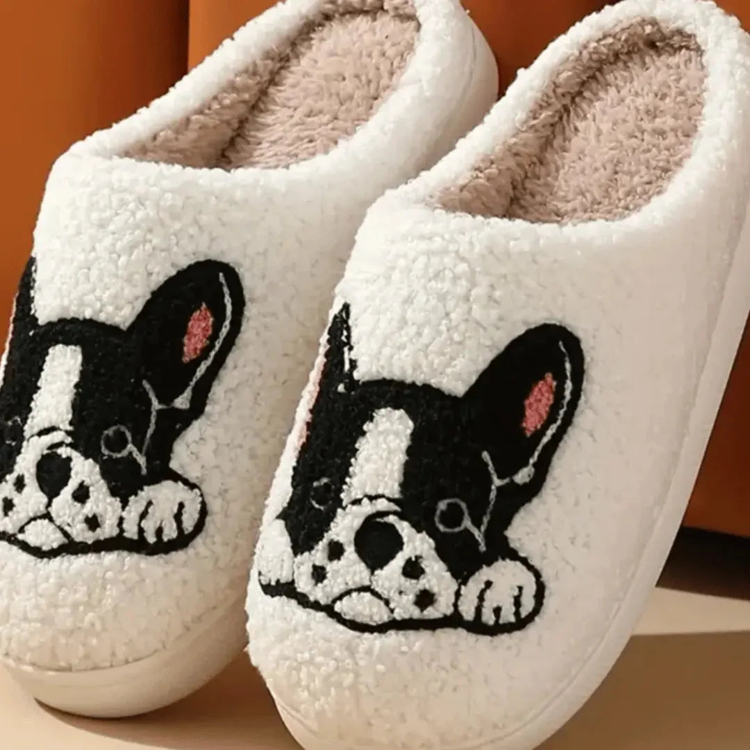 Animal Slippers Plush Non-Slip Sole