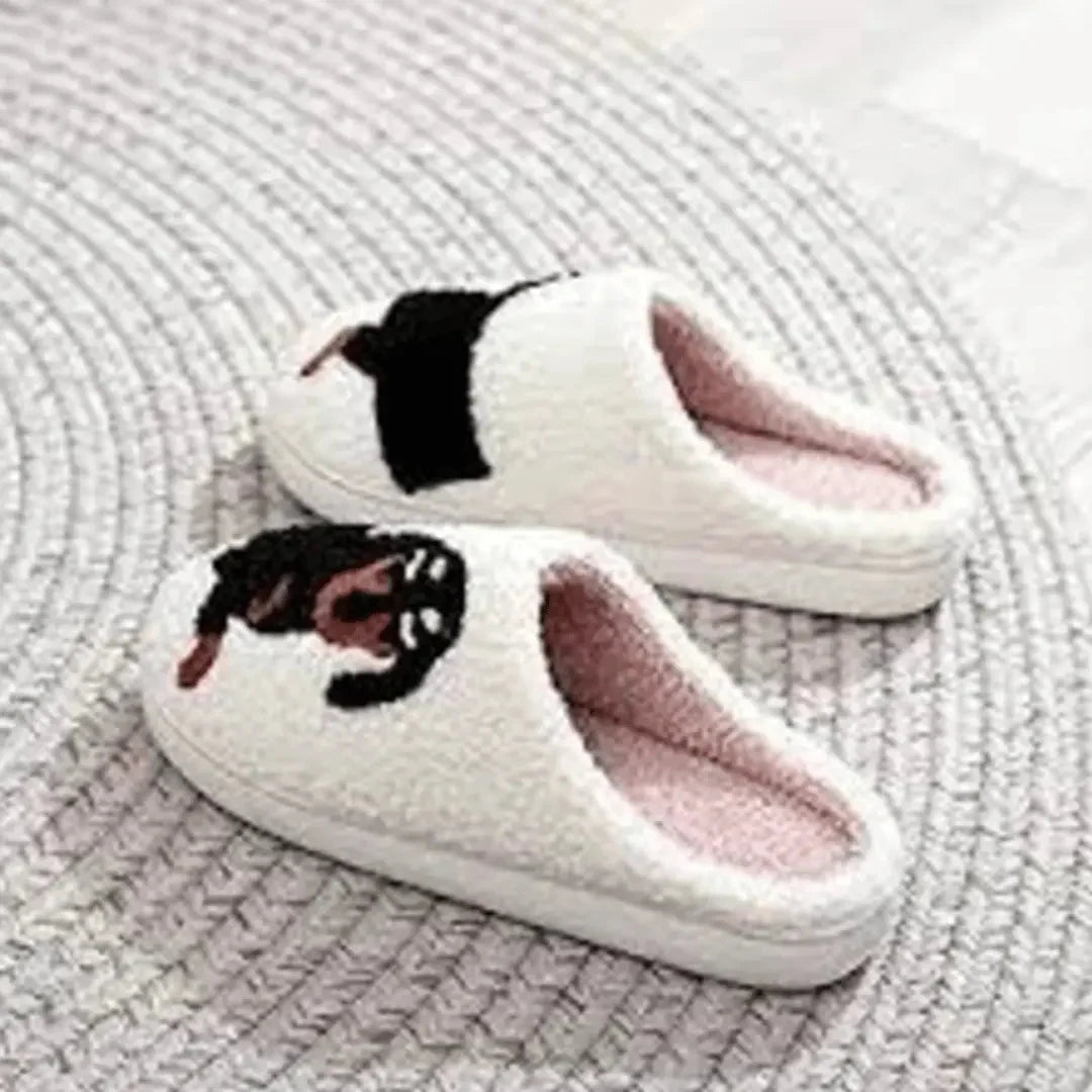 Animal Slippers Plush Non-Slip Sole