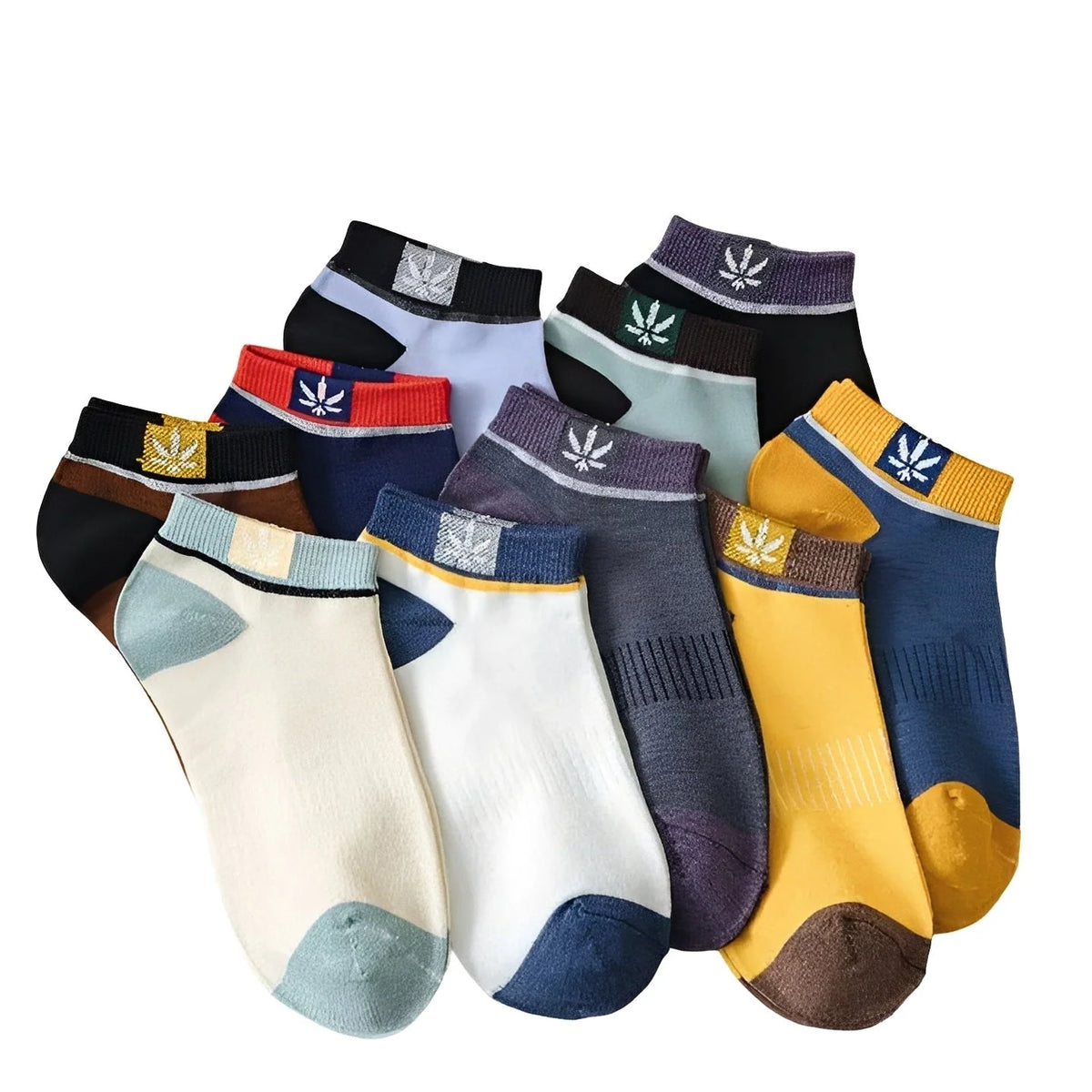 Ankle Socks Breathable Mesh Lightweight Polyester 20 Pairs