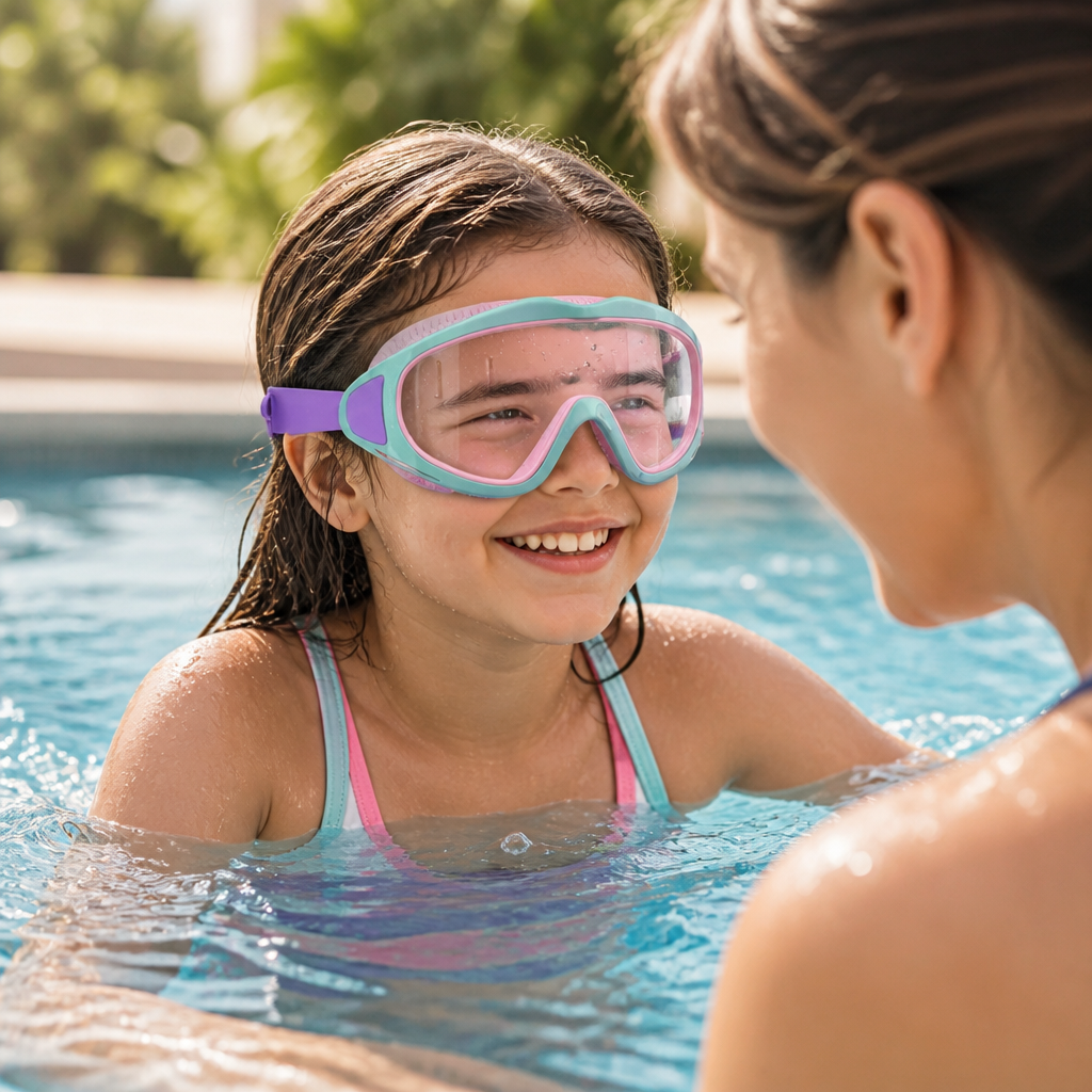 Anti-Fog UV-Protective Silicone Kids Swimming Goggles