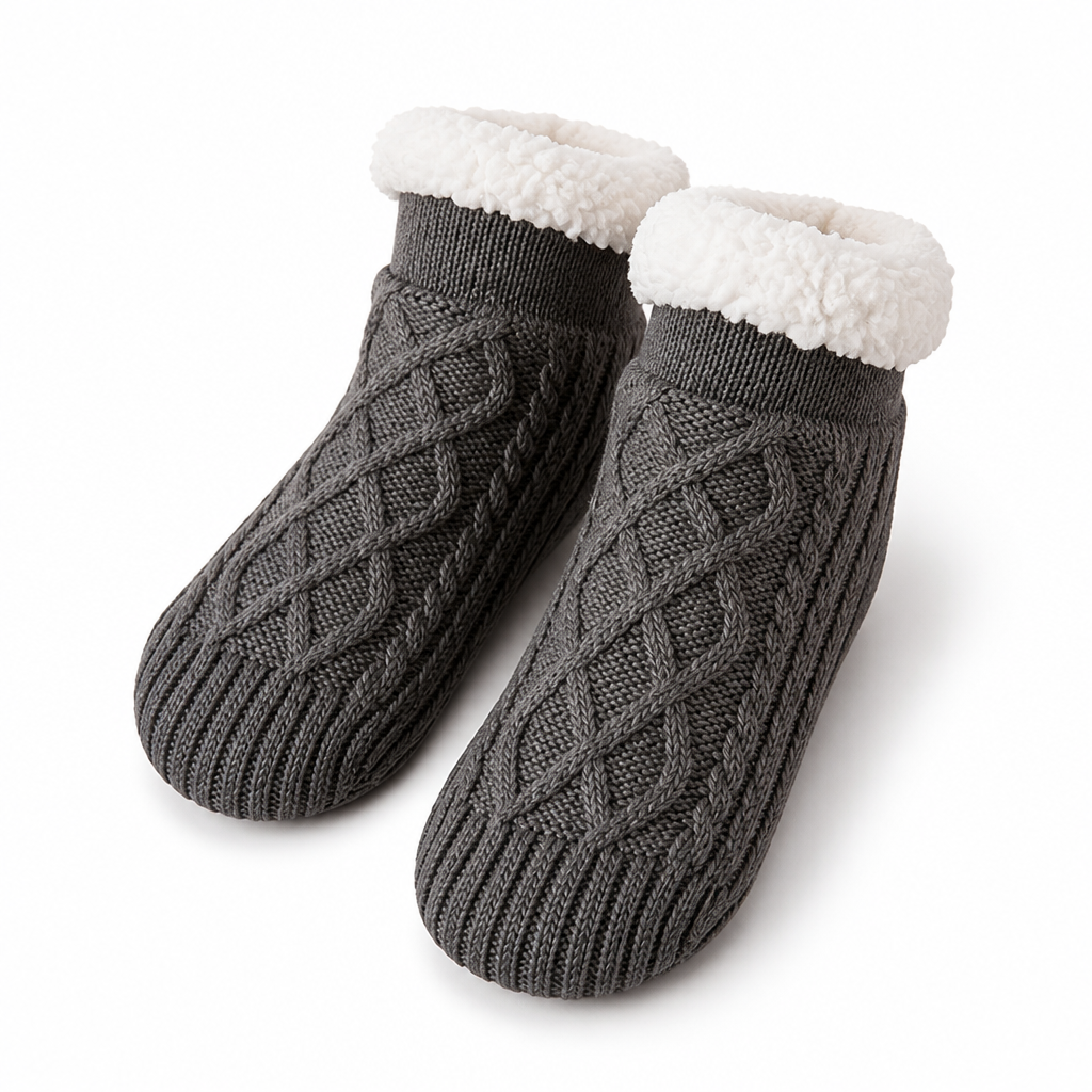 Anti-Slip Soft-Pile Fleece Socks
