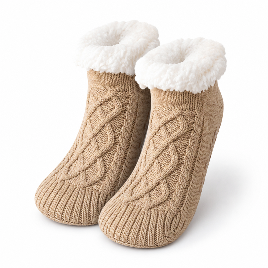 Anti-Slip Soft-Pile Fleece Socks