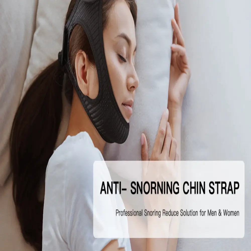 Anti-Snoring Chin Strap Adjustable Velcro Breathable & Washable