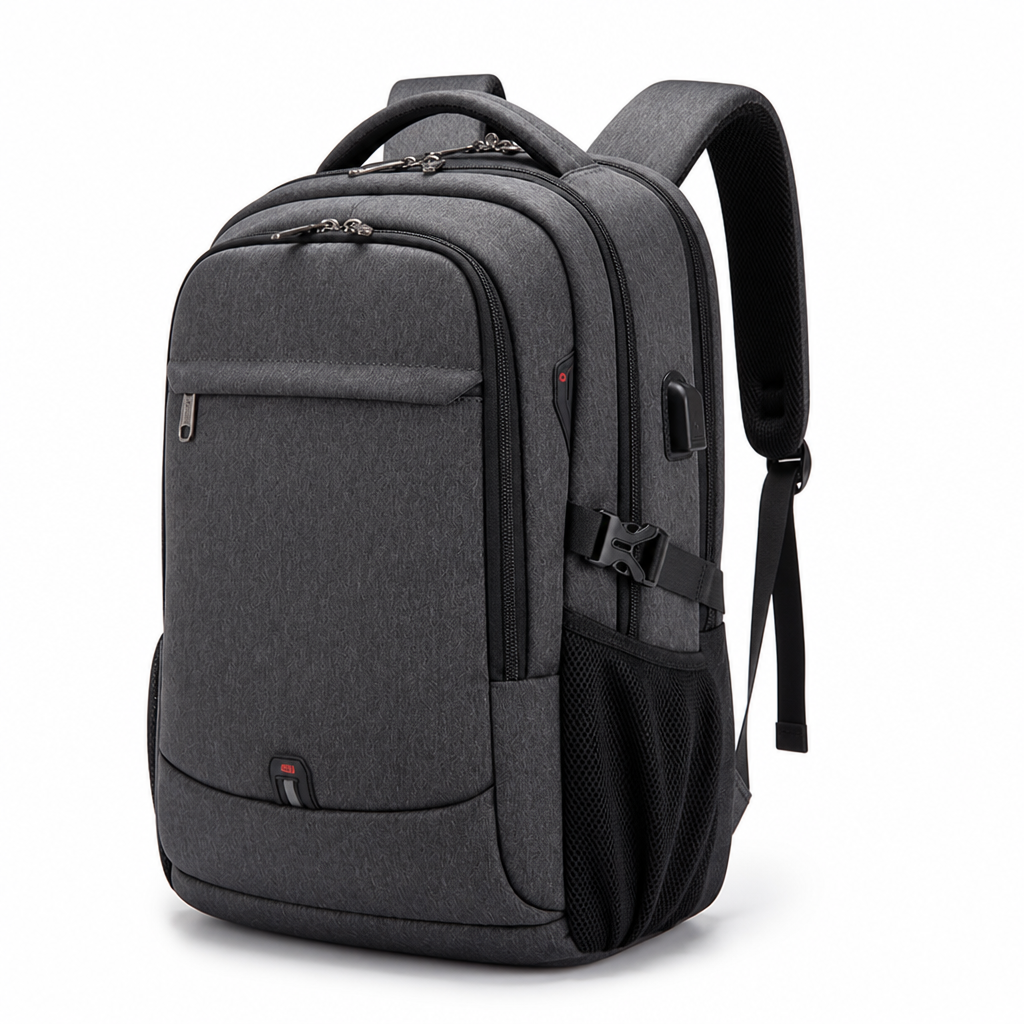 Anti-Theft USB Charging Water-Resistant Laptop Backpack (Fits 13–17 Inch Laptops)