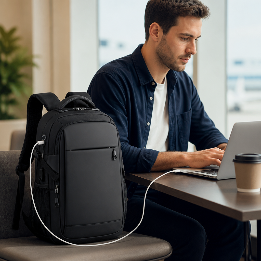 Anti-Theft & Water-Resistant Laptop Backpack (Fits 15.6 in Laptop)