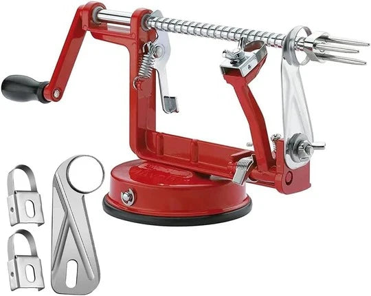 Apple Peeler, Corer & Slicer Hand-Crank Suction Base