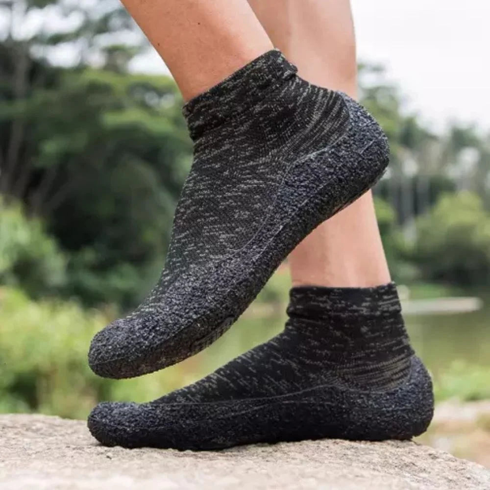 Aqua Socks Rubber Grip Sole & Drainage Holes