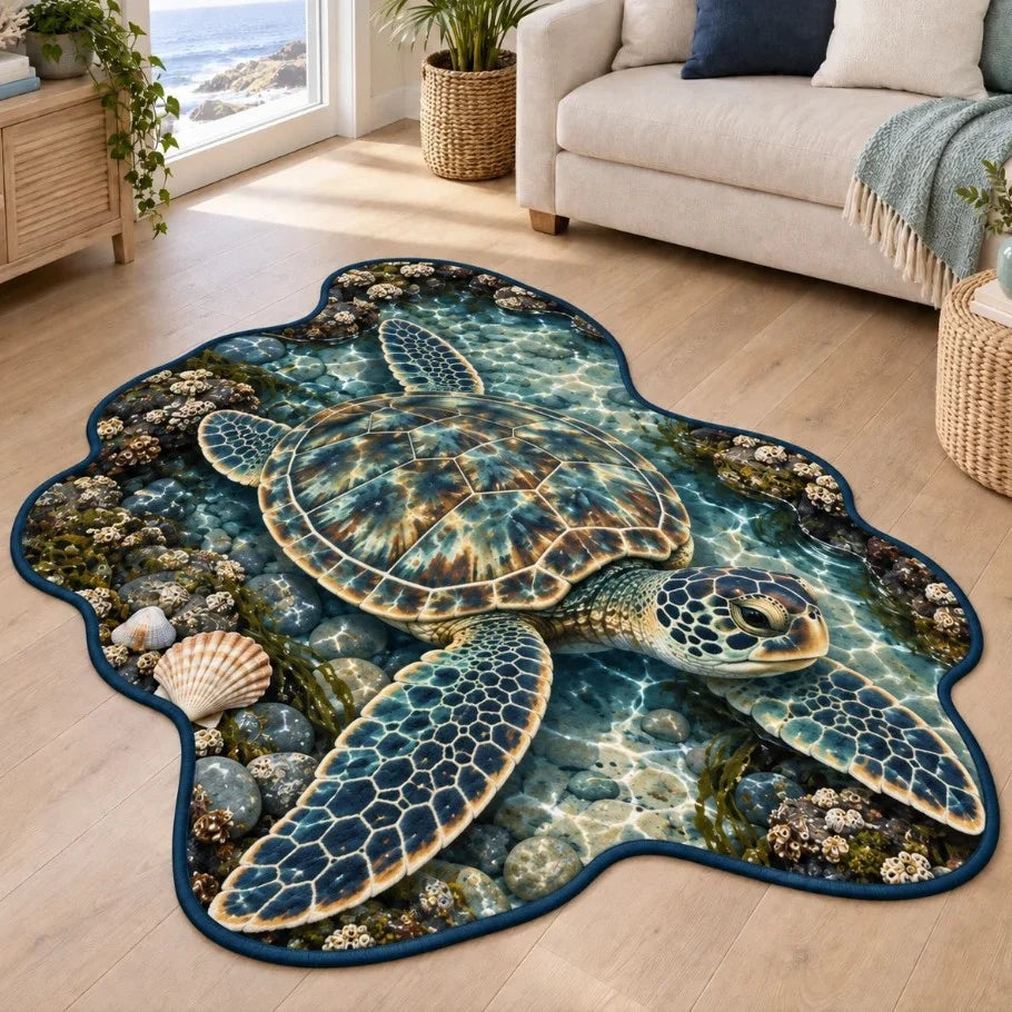 Area Rug Highland Cow Print Soft & Durable Rustic Decor