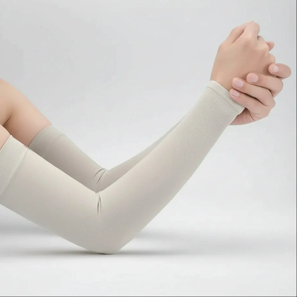 Arm Sleeves UV Protection Cooling Silicone Grip