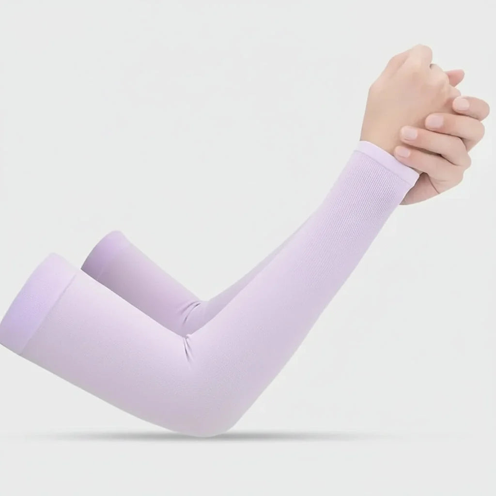 Arm Sleeves UV Protection Cooling Silicone Grip