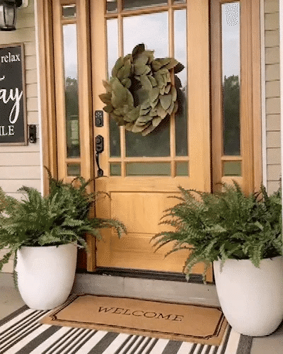 Artificial Boston Ferns Realistic UV-Resistant Set Of 18