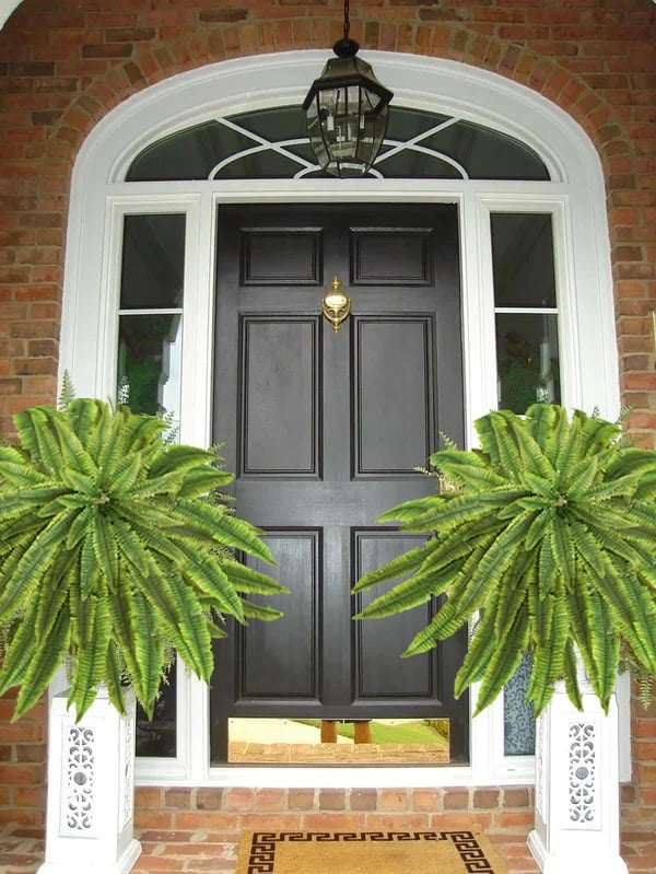 Artificial Boston Ferns Realistic UV-Resistant Set Of 18