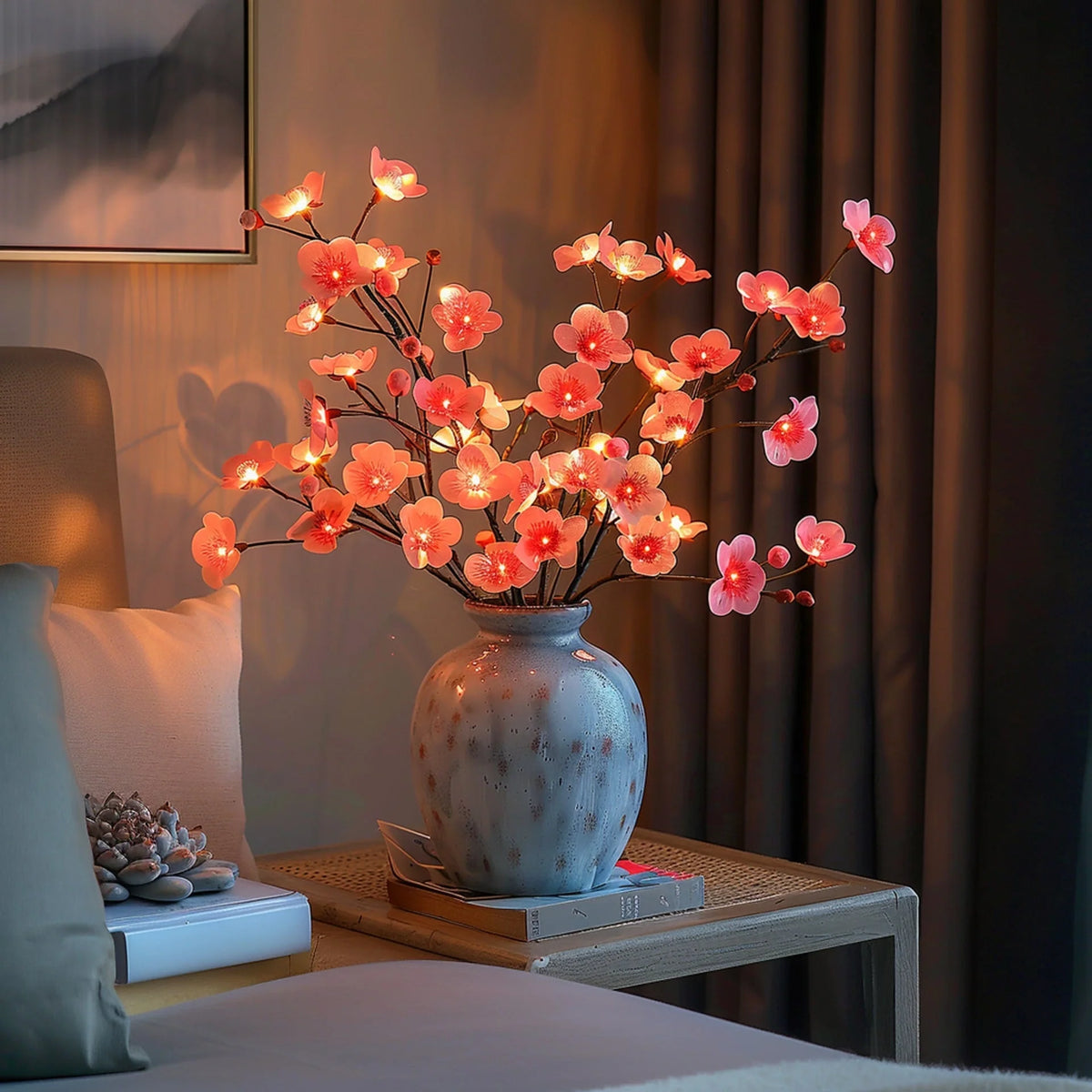 Artificial Branch Warm White 120 LED Battery-Powered