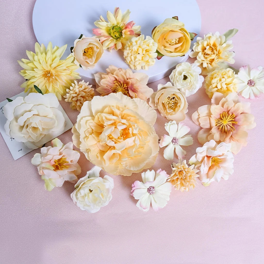 Artificial Daisy Bouquet Bendable Wired Stems No Water Needed