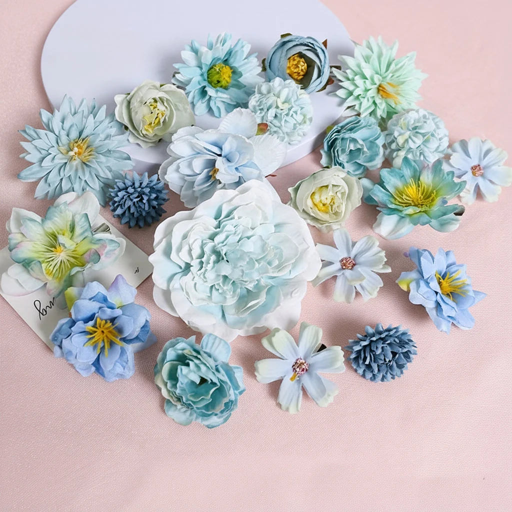 Artificial Daisy Bouquet Bendable Wired Stems No Water Needed