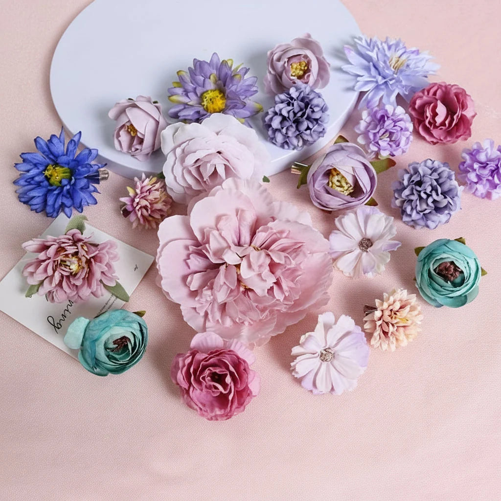 Artificial Daisy Bouquet Bendable Wired Stems No Water Needed