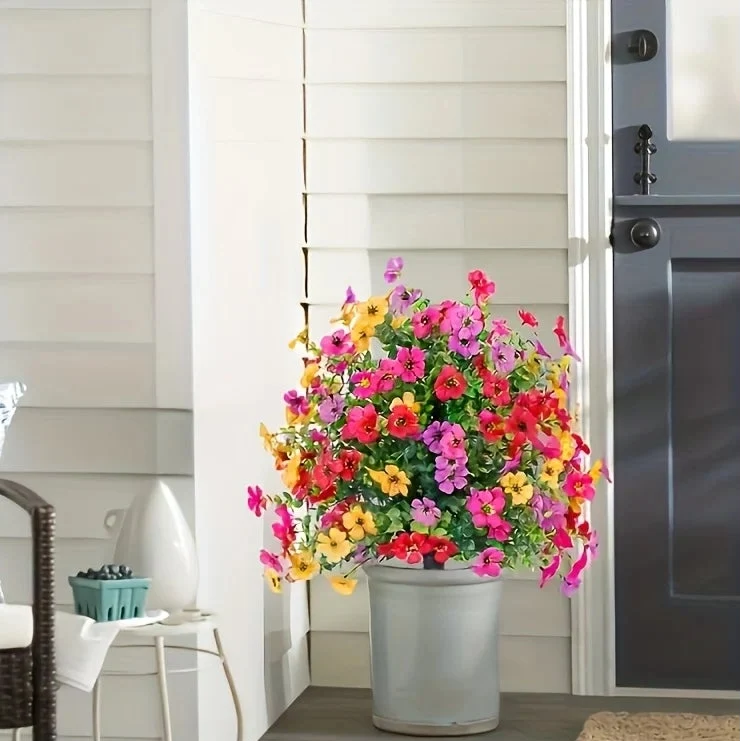 Artificial Flower Arrangement Daisies & Eucalyptus 17.7 Inch