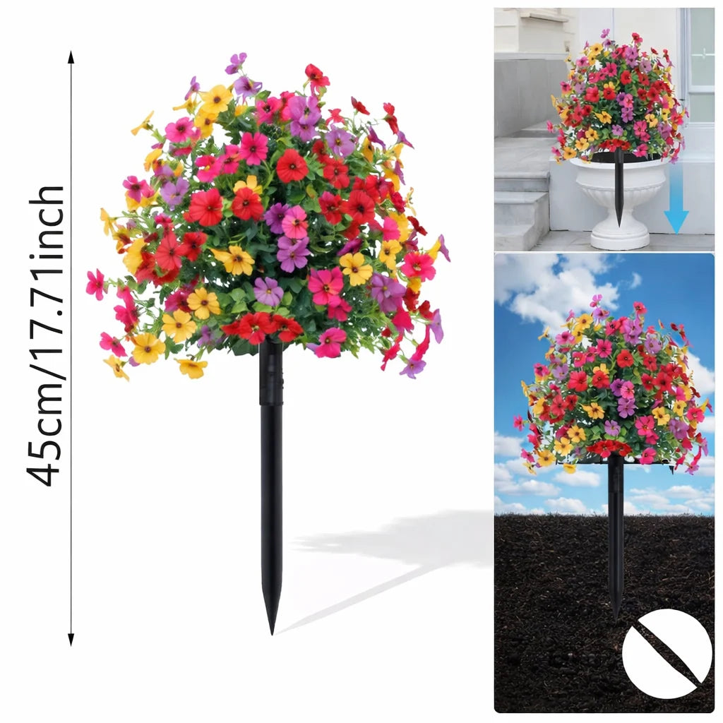 Artificial Flower Arrangement Daisies & Eucalyptus 17.7 Inch