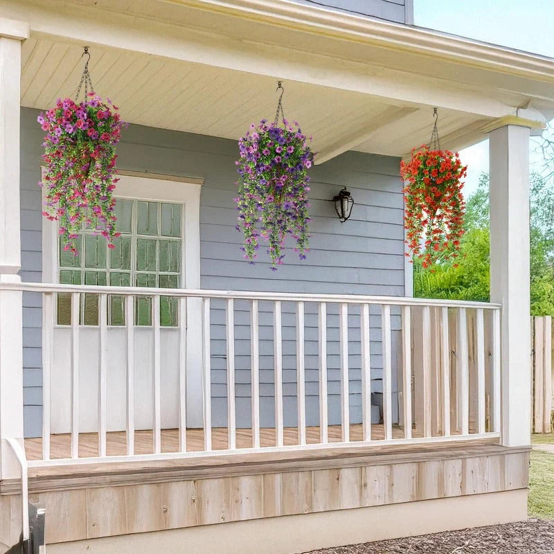 Artificial Trailing Flowers UV-Resistant Bendable Branches