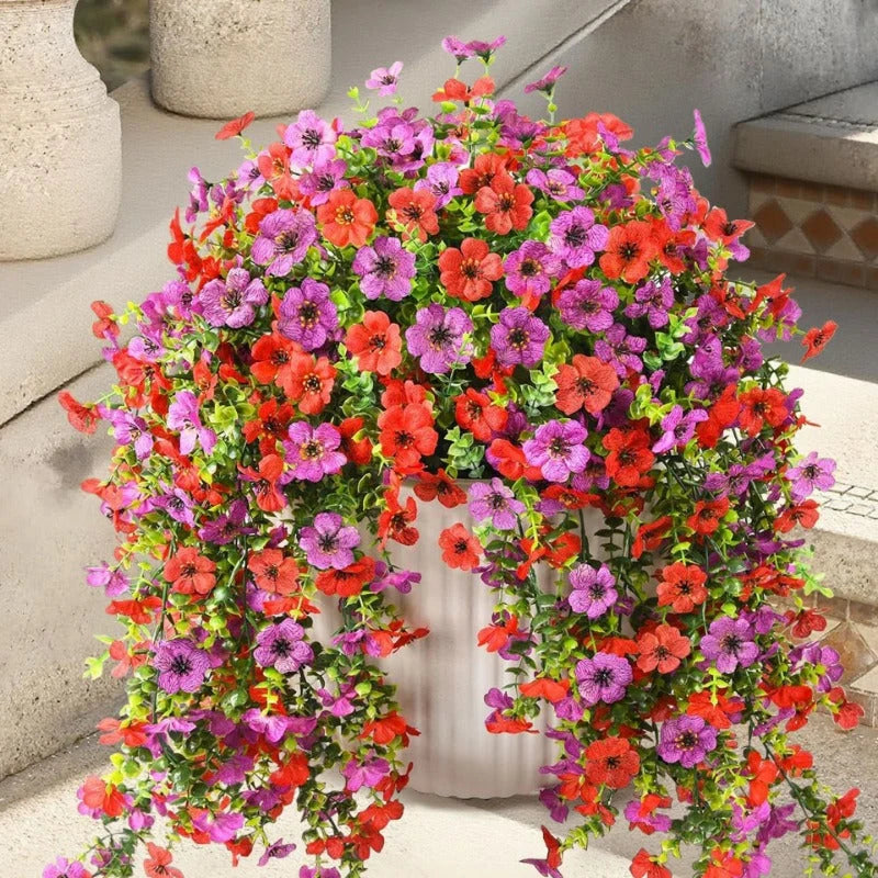 Artificial Trailing Flowers UV-Resistant Bendable Branches