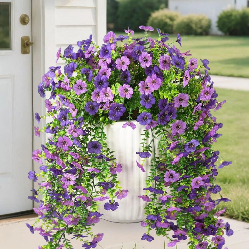 Artificial Trailing Flowers UV-Resistant Bendable Branches