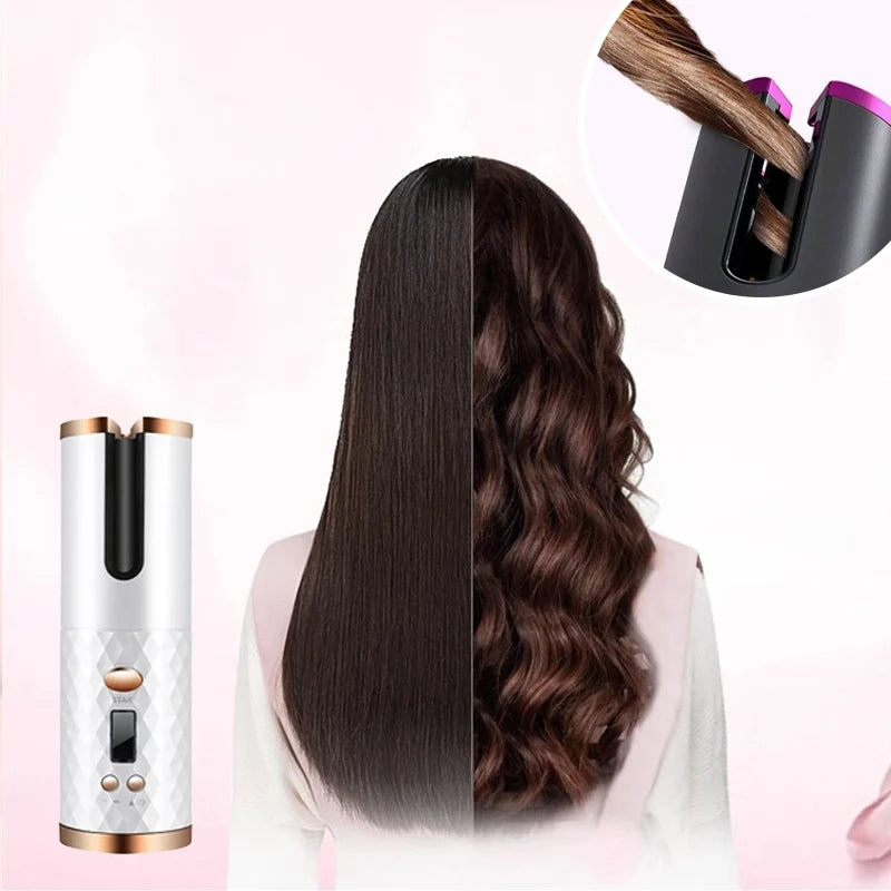Automatic Curling Iron Cordless Ceramic Coating