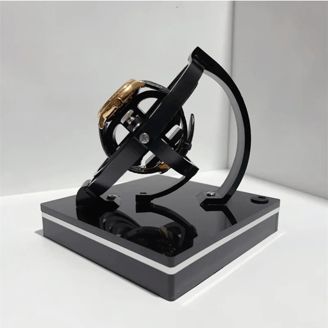 Automatic Watch Winder Wooden Case Quiet Motor Multiple Rotation Modes