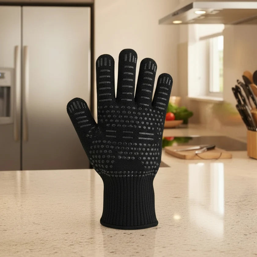 BBQ Gloves Heat-Resistant Aramid Non-Slip Grip