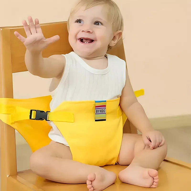 Baby Chair Safety Harness Adjustable Straps Compact Foldable Design