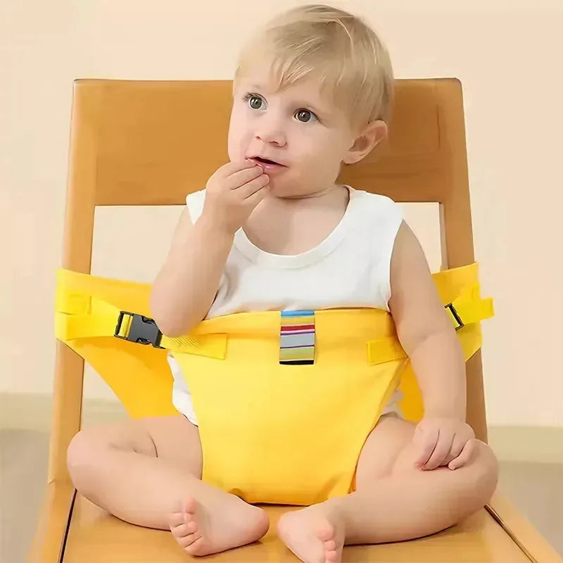 Baby Chair Safety Harness Adjustable Straps Compact Foldable Design
