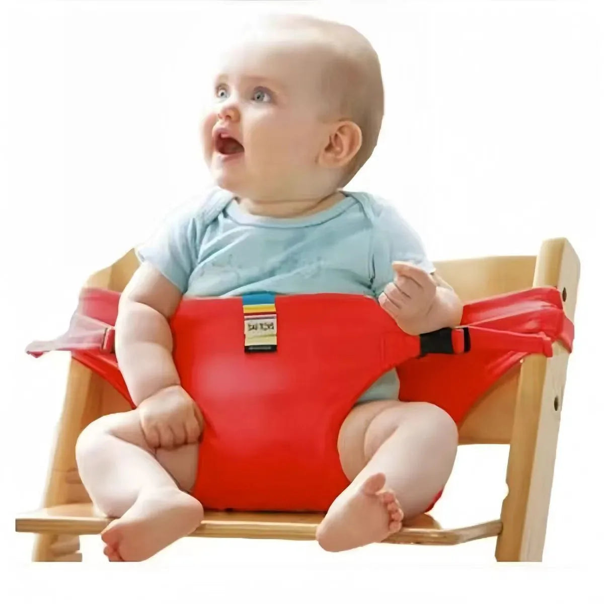 Baby Chair Safety Harness Adjustable Straps Compact Foldable Design