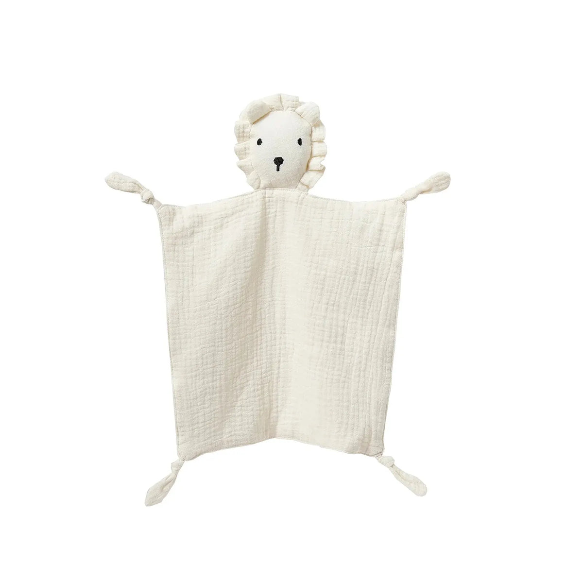 Baby Comfort Blanket Animal Head Soft Breathable Muslin Washable