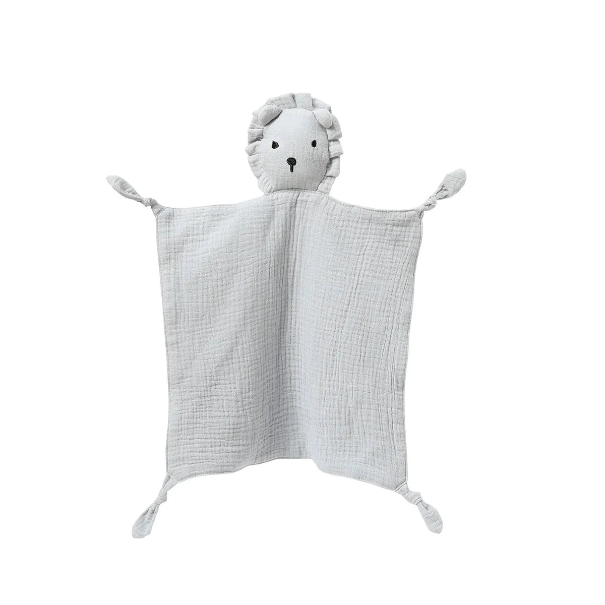 Baby Comfort Blanket Animal Head Soft Breathable Muslin Washable