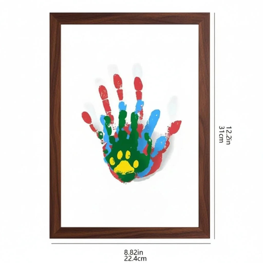 Baby Keepsake Frame Wooden Handprint & Footprint Clay Kit