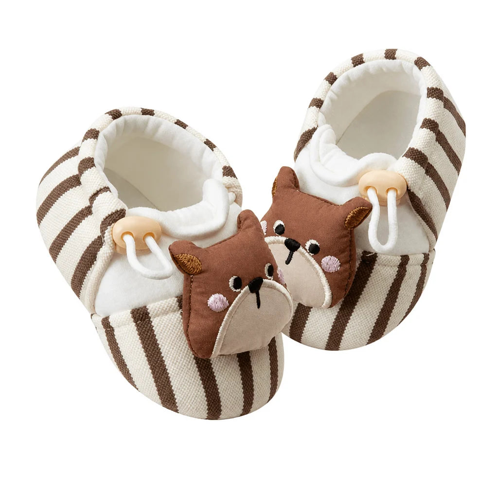 Baby Pre-Walker Shoes Non-Slip Soft Sole Breathable Cotton Blend