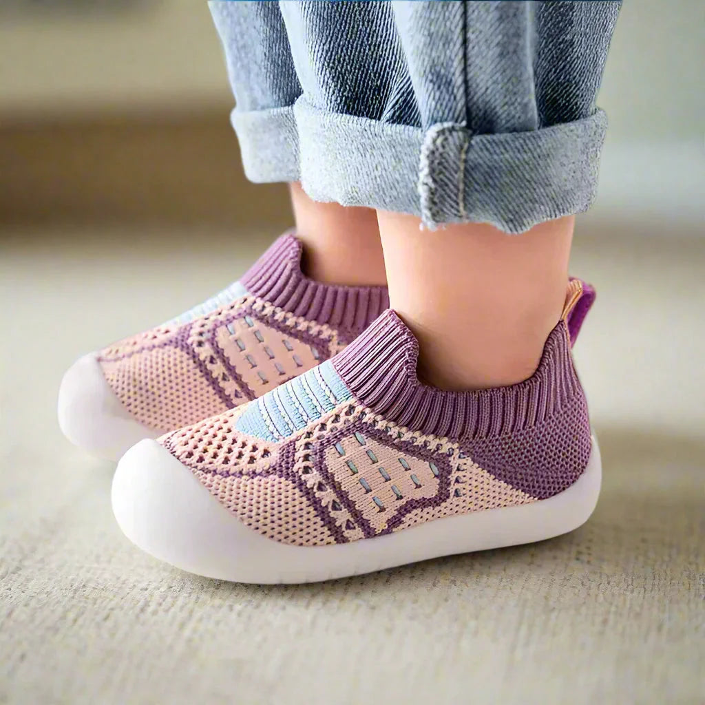 Baby Shoes Breathable Mesh Non-Slip Rubber Soles