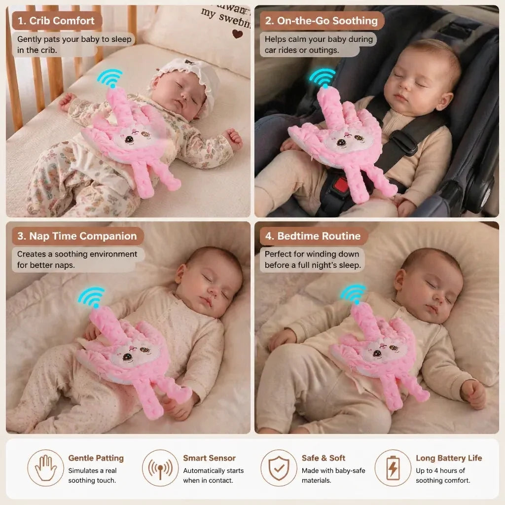 Baby Sleep Aid Rhythmic Patting Battery-Powered Quiet Operation