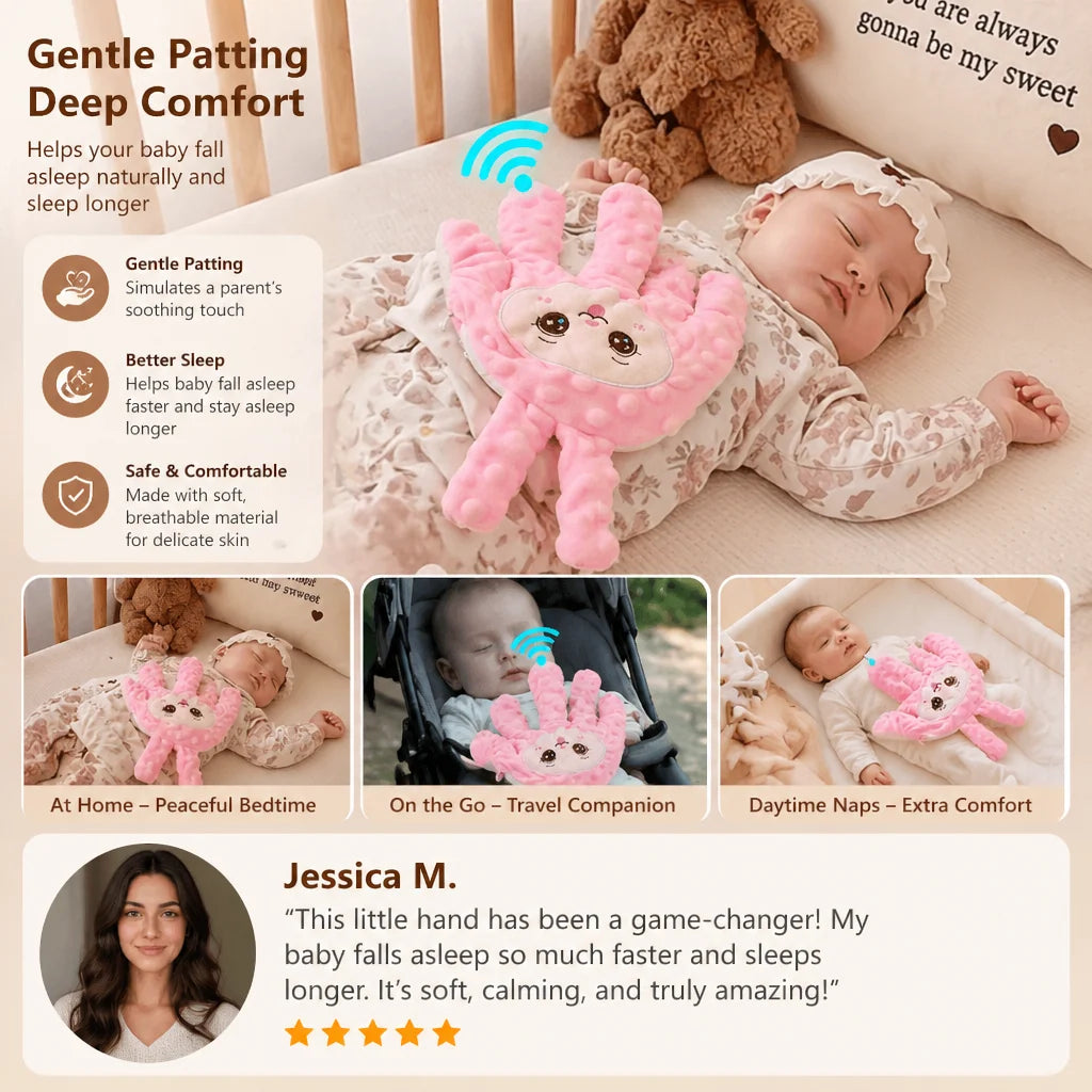 Baby Sleep Aid Rhythmic Patting Battery-Powered Quiet Operation