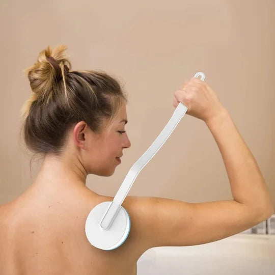 Back Lotion Applicator Adjustable Long Handle & Roll-On Massager