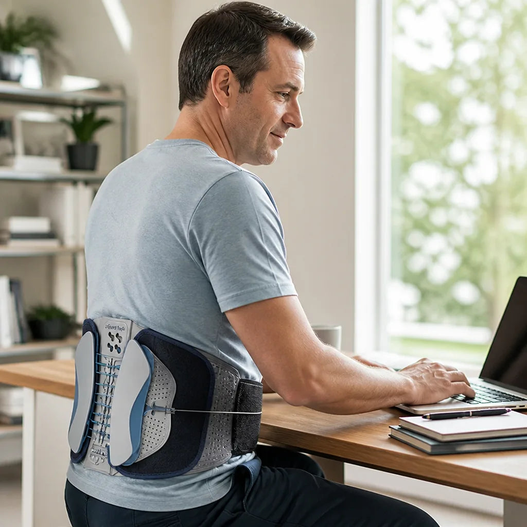 Back Support Belt Adjustable Lumbar & Posture Support