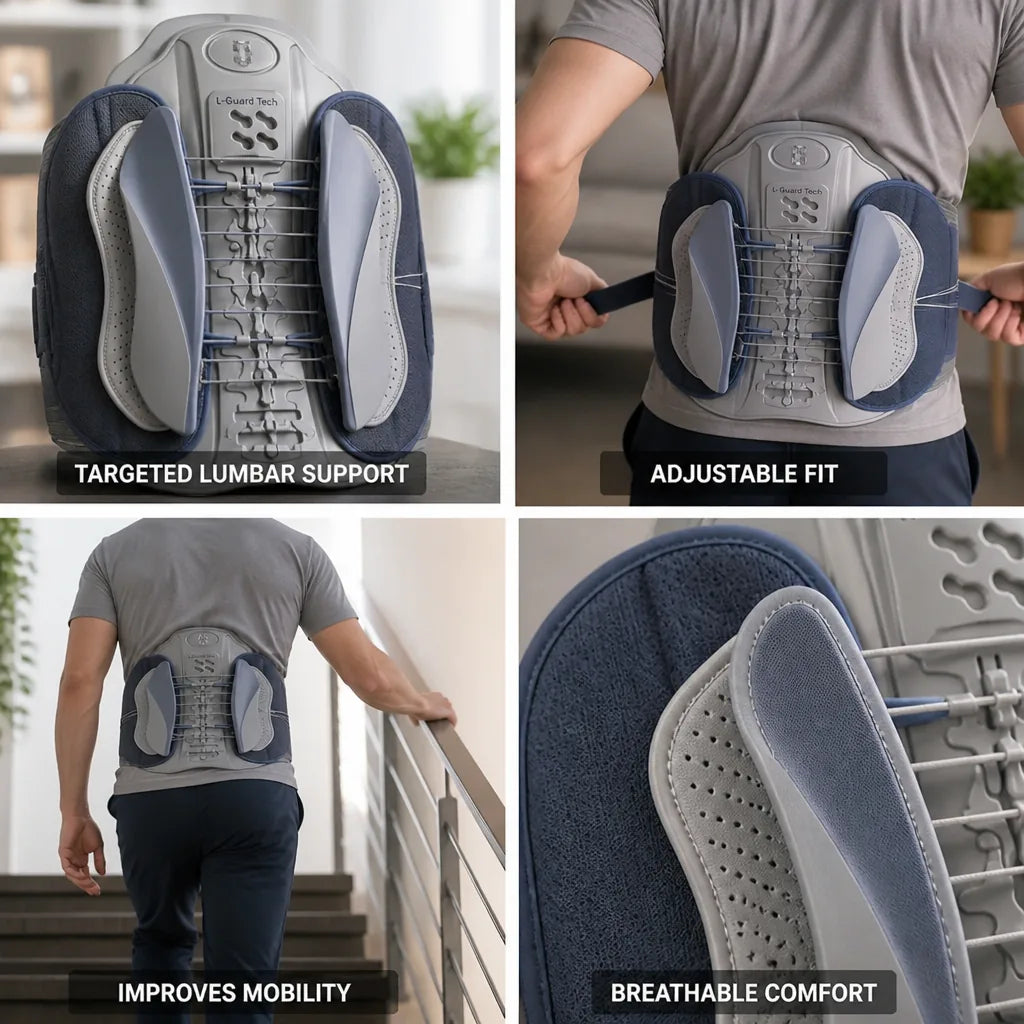 Back Support Belt Adjustable Lumbar & Posture Support